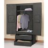 Durable Steel Frame Wardrobe with Canvas Sides