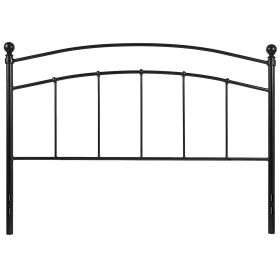 King size Contemporary Classic Headboard in Black Metal Finish