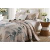 Full size 3-Piece 100-Percent Cotton Quilt Bedspread Set with Floral Birds Pattern