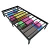 Twin XL College Dorm Heavy Duty Black Metal Platform Bed Frame