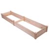 Solid Cedar Wood 8 ft x 2 ft Raised Garden Bed Planter