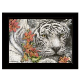 "Tiger Lily" By Ed Wargo, Ready to Hang Framed Print, Black Frame