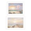 "Sunrise-Sunset 2 piece Vignette by Georgia Janisse, White Frame