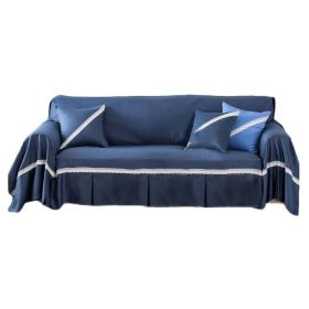 Lace Sofa Cover Dark Blue Sofa Towel Modern Love Seat Sofa Slipcover Couch Cover