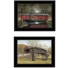 "Bridges Vignette of 2-piece By Billy Jacobs, Black Frame