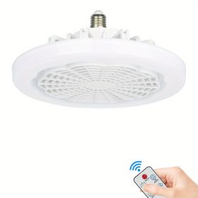 1pc Ceiling Fan With Light (Color: White)