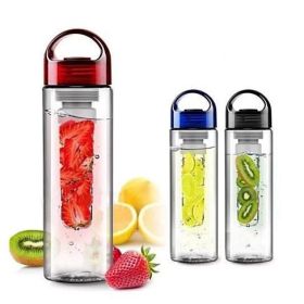 Fruitzola - The Fruit Infuser Water Bottle with Handle by Good Living in Style (Color: Black)