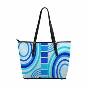 Large Leather Tote Shoulder Bag - Multicolor Handbag (size: One Size)